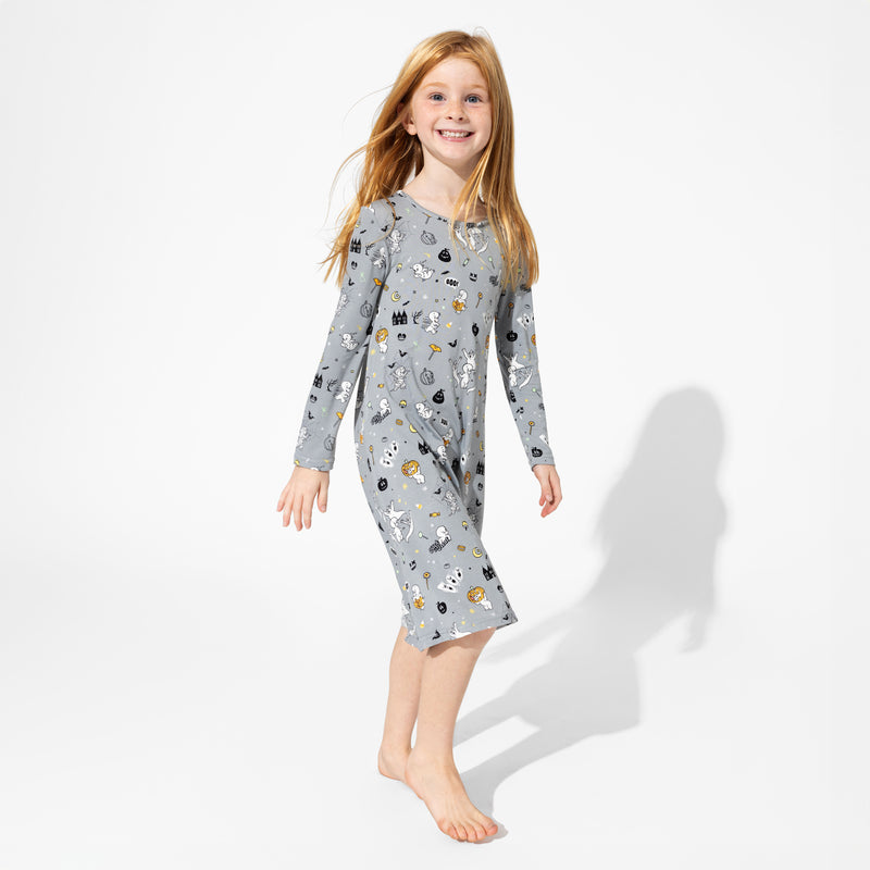 Casper Halloween Bamboo Girls' Long Sleeve Dress