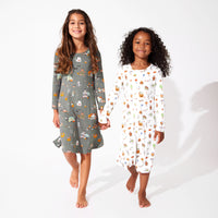 Trick or Treaters Bamboo Girls' Long Sleeve Dress