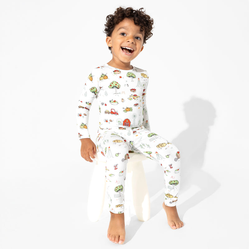 Fall Vibes Bamboo Kids Pajamas