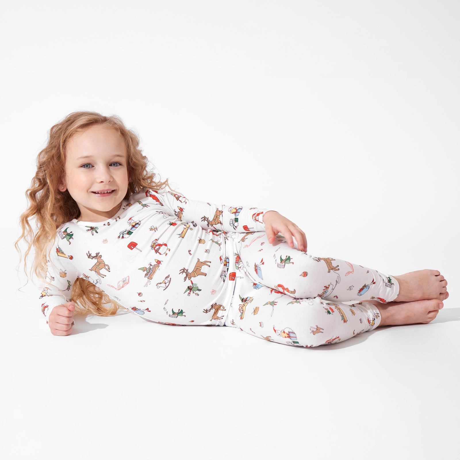 Santa's Workshop Bamboo Kids Pajamas