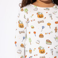 Halloween Treats Bamboo Girls' Long Sleeve Dress