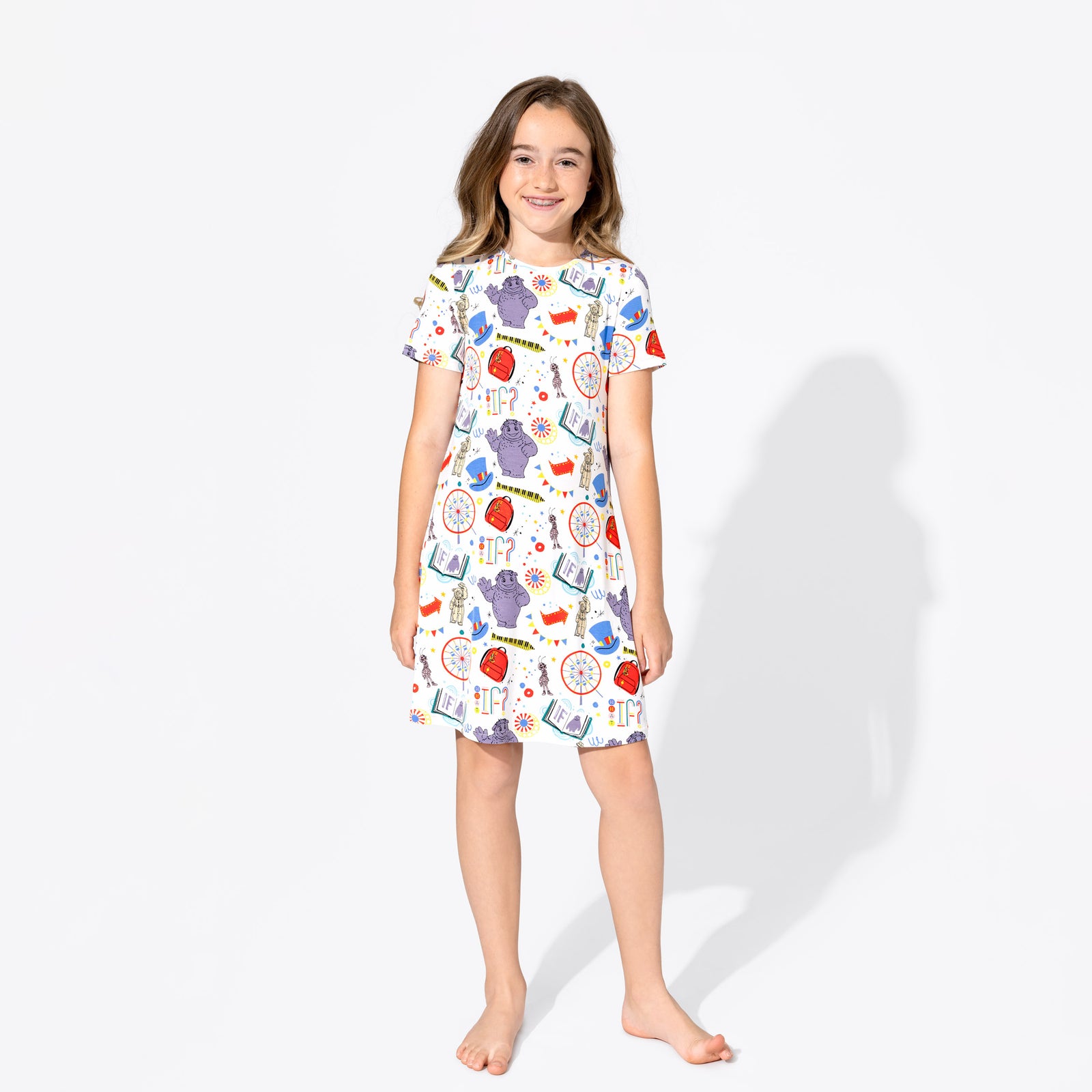 IF Movie Bamboo Girls' Short Sleeve Dress