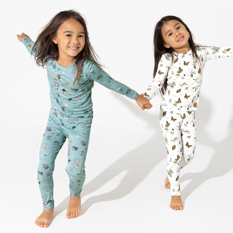 Monarch Butterfly Bamboo Kids Pajamas