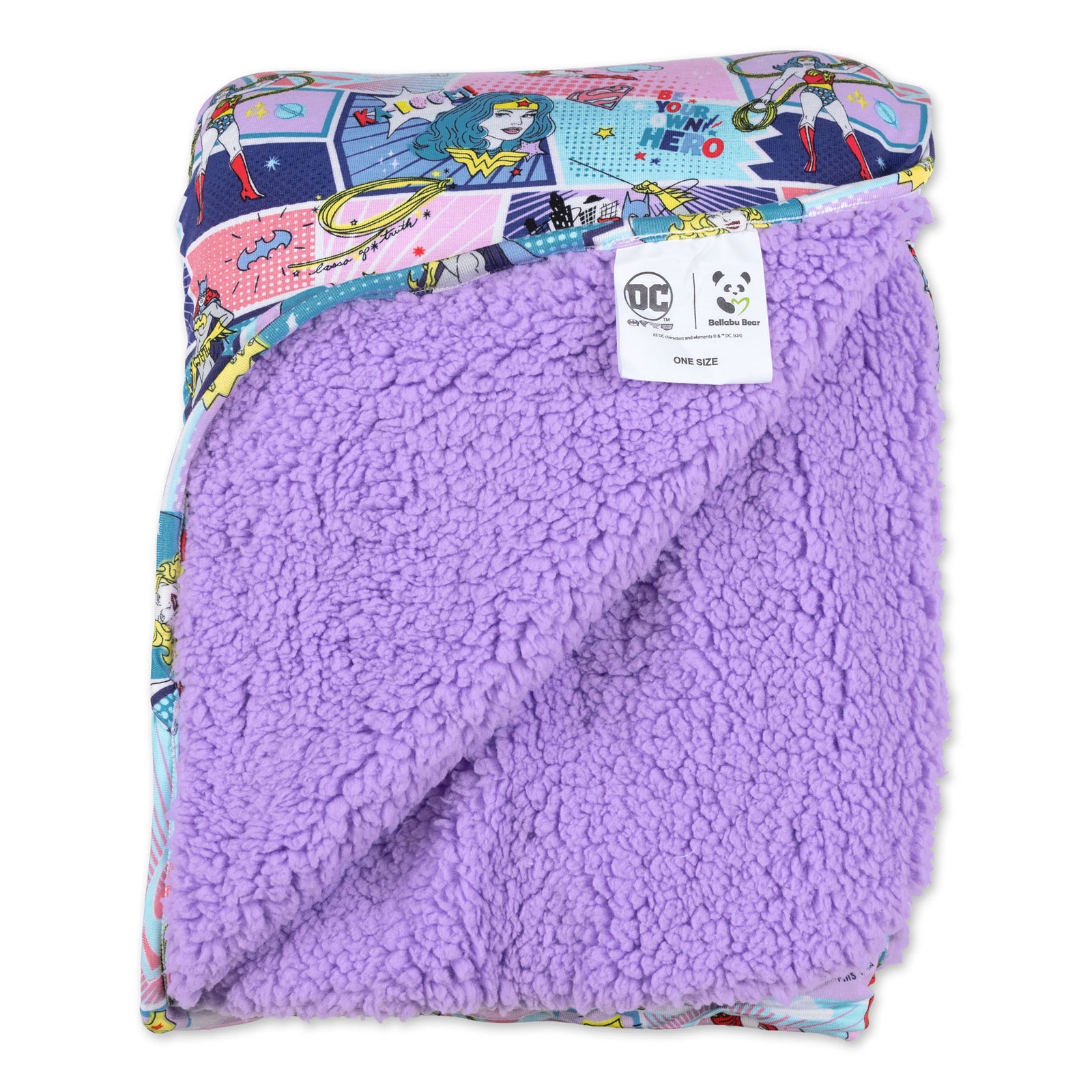 Justice League Heroines Bamboo Sherpa Blanket