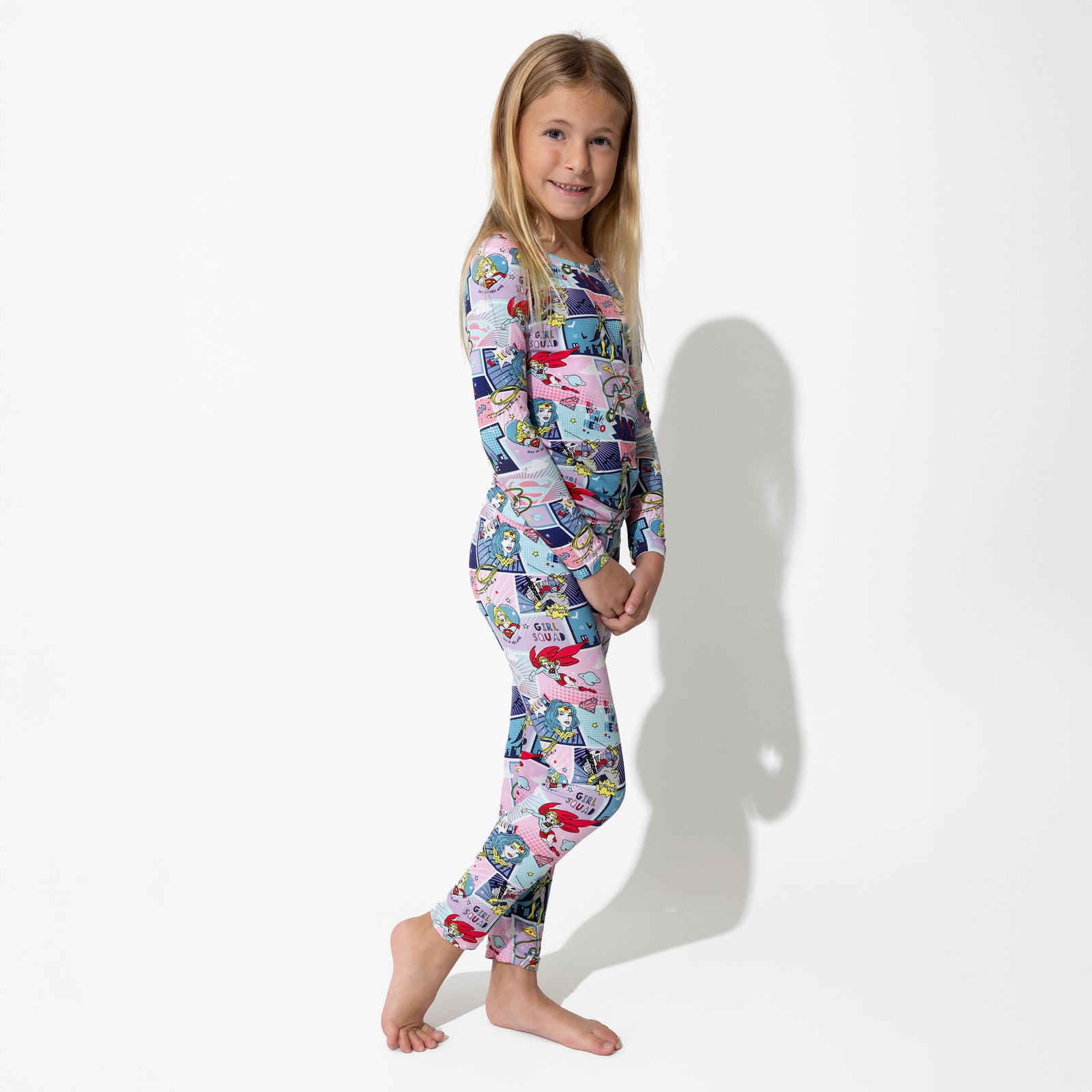 Justice League Heroines Bamboo Kids Pajamas