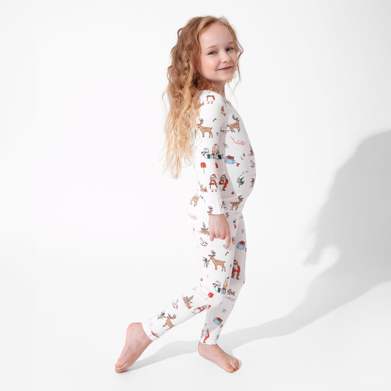 Santa's Workshop Bamboo Kids Pajamas