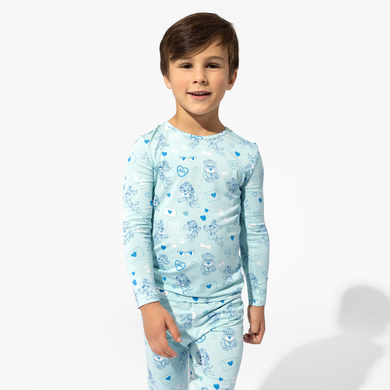 PAW Patrol: Valentine's Blue Bamboo Kids Pajamas