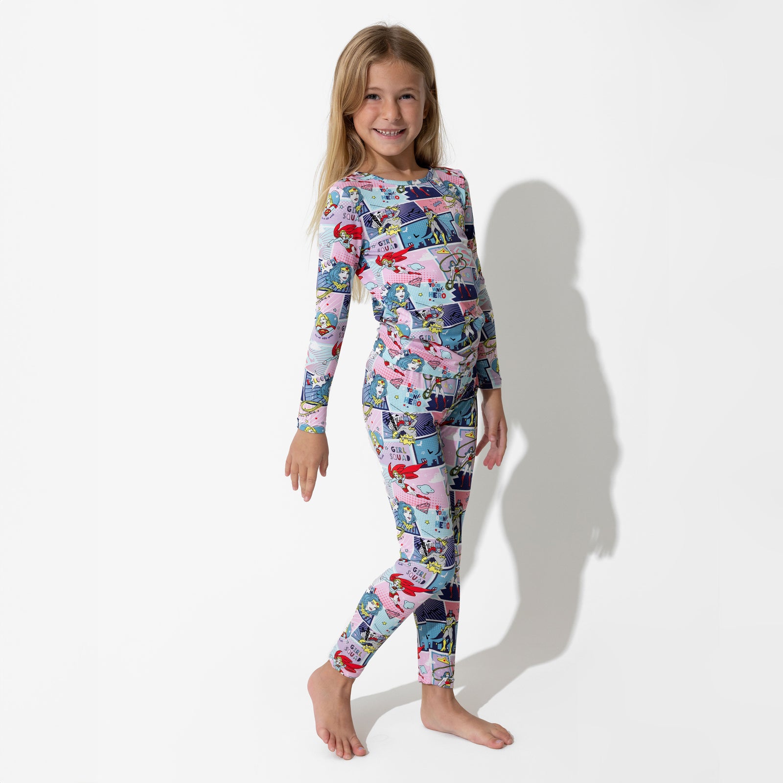 Justice League Heroines Bamboo Kids Pajamas