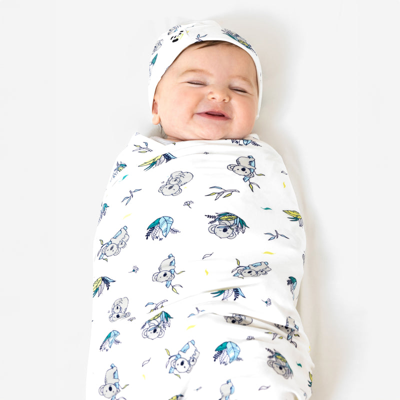 Bamboo Swaddle & Beanie Set