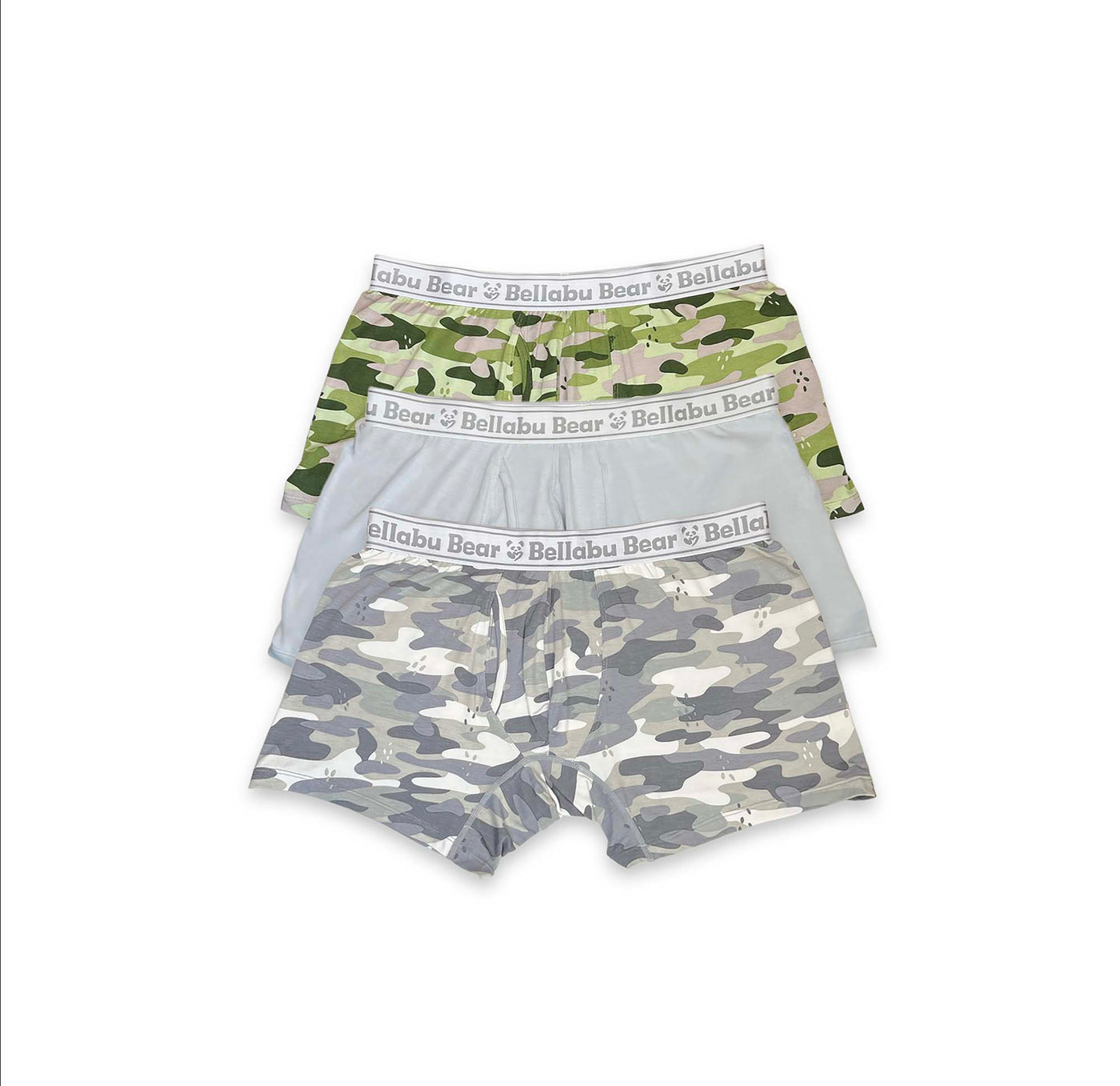 Boys' Boxer Brief Camouflage Bamboo Underwear 3-Pack