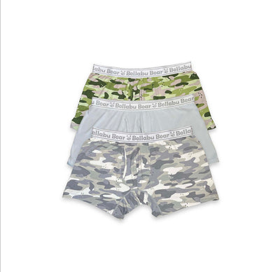 Boys' Boxer Brief Camouflage Bamboo Underwear 3-Pack