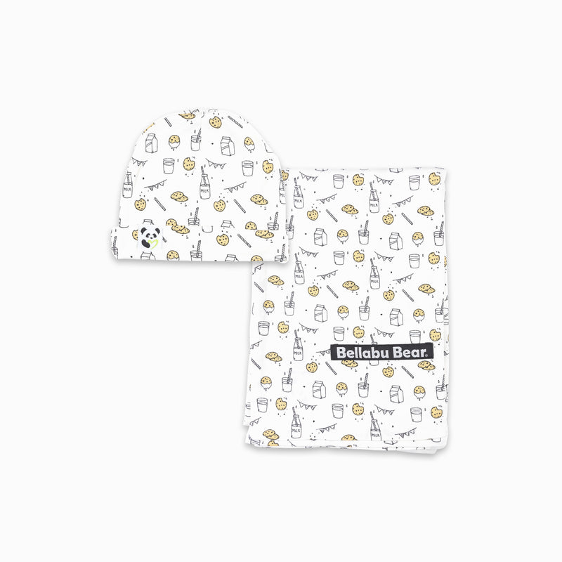 Bamboo Swaddle & Beanie Set