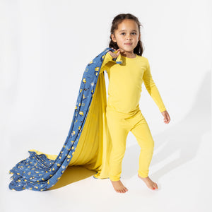 Sunshine Yellow Bamboo Kids Pajamas