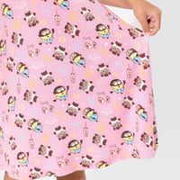 Despicable Me 4: Minions Always Popping Bamboo Girls' Short Sleeve Dress