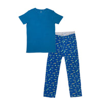 Monaco Blue Bamboo Men's Pajama Set