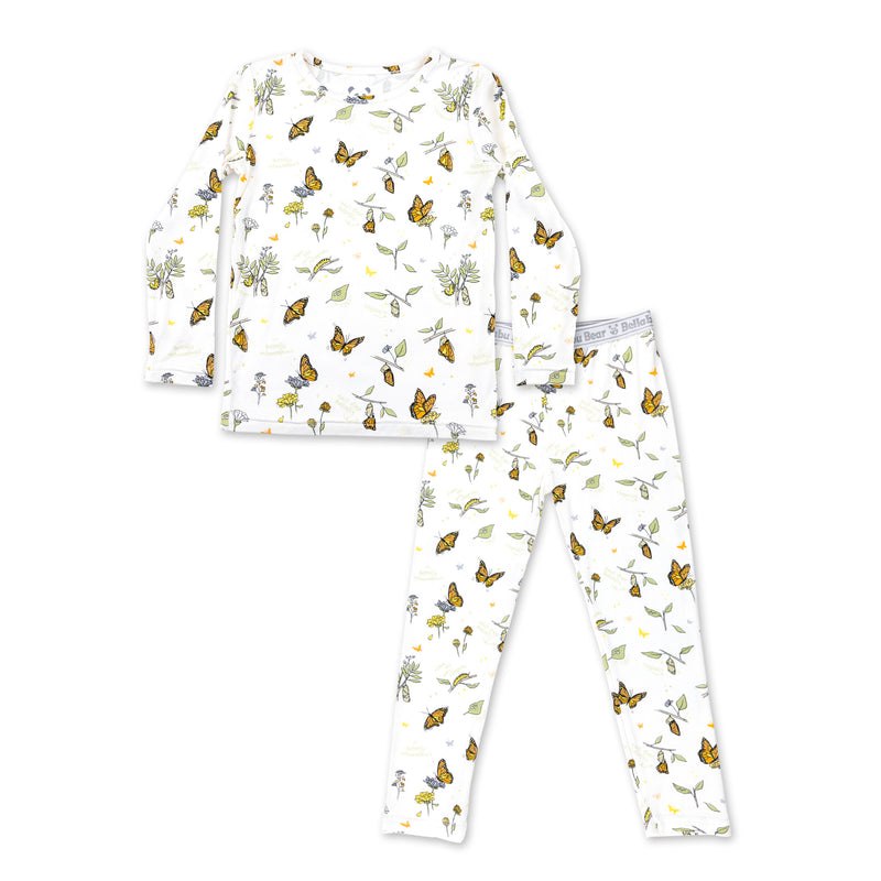 Monarch Butterfly Bamboo Kids Pajamas