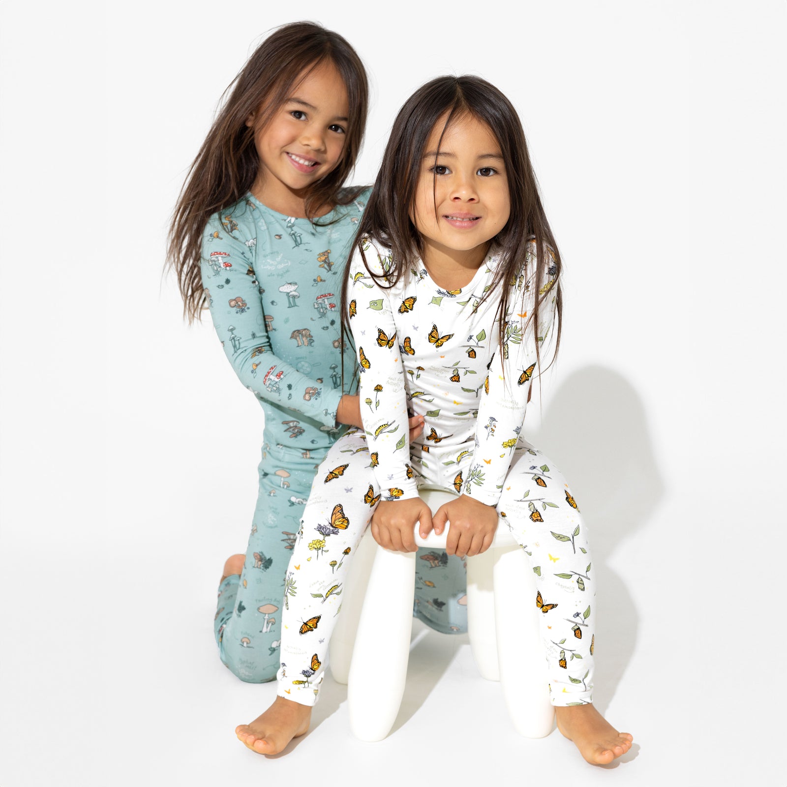 Monarch Butterfly Bamboo Kids Pajamas