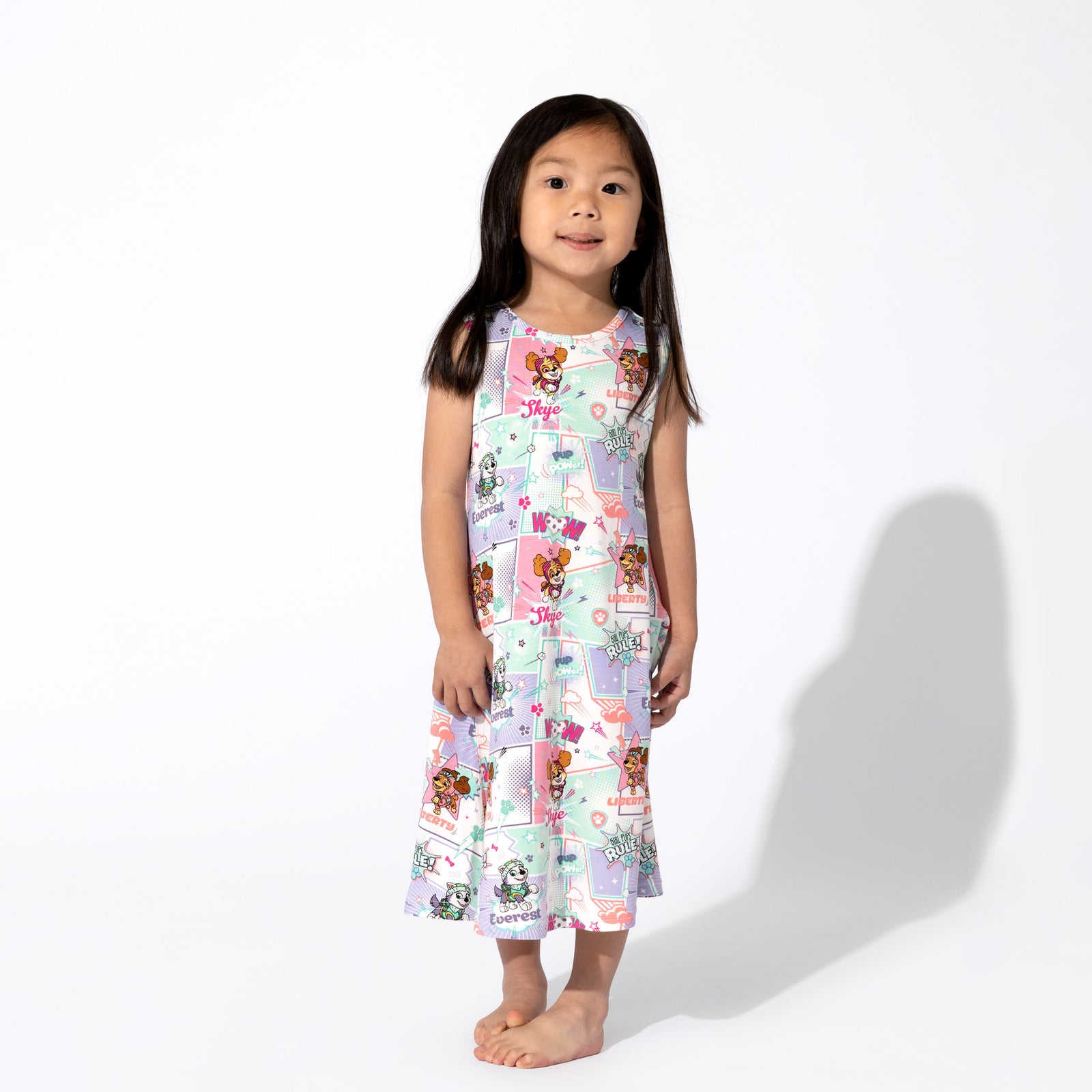 PAW Patrol: Comic Girl Pups Bamboo Girls' Sleeveless Dress