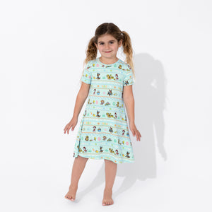 PAW Patrol: Easter Bamboo Girls' Short Sleeve Dress