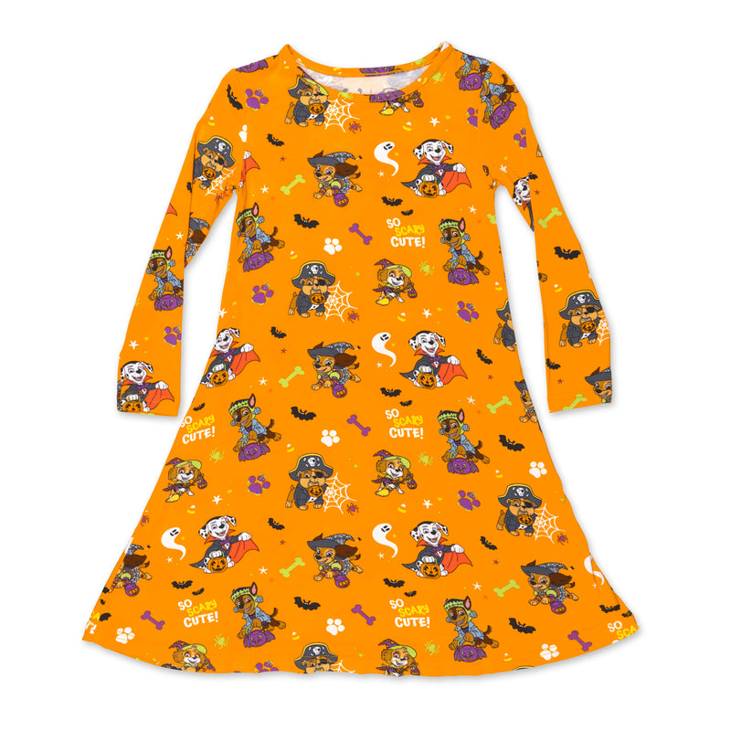 PAW Patrol: Halloween Pups Bamboo Girls' Long Sleeve Dress