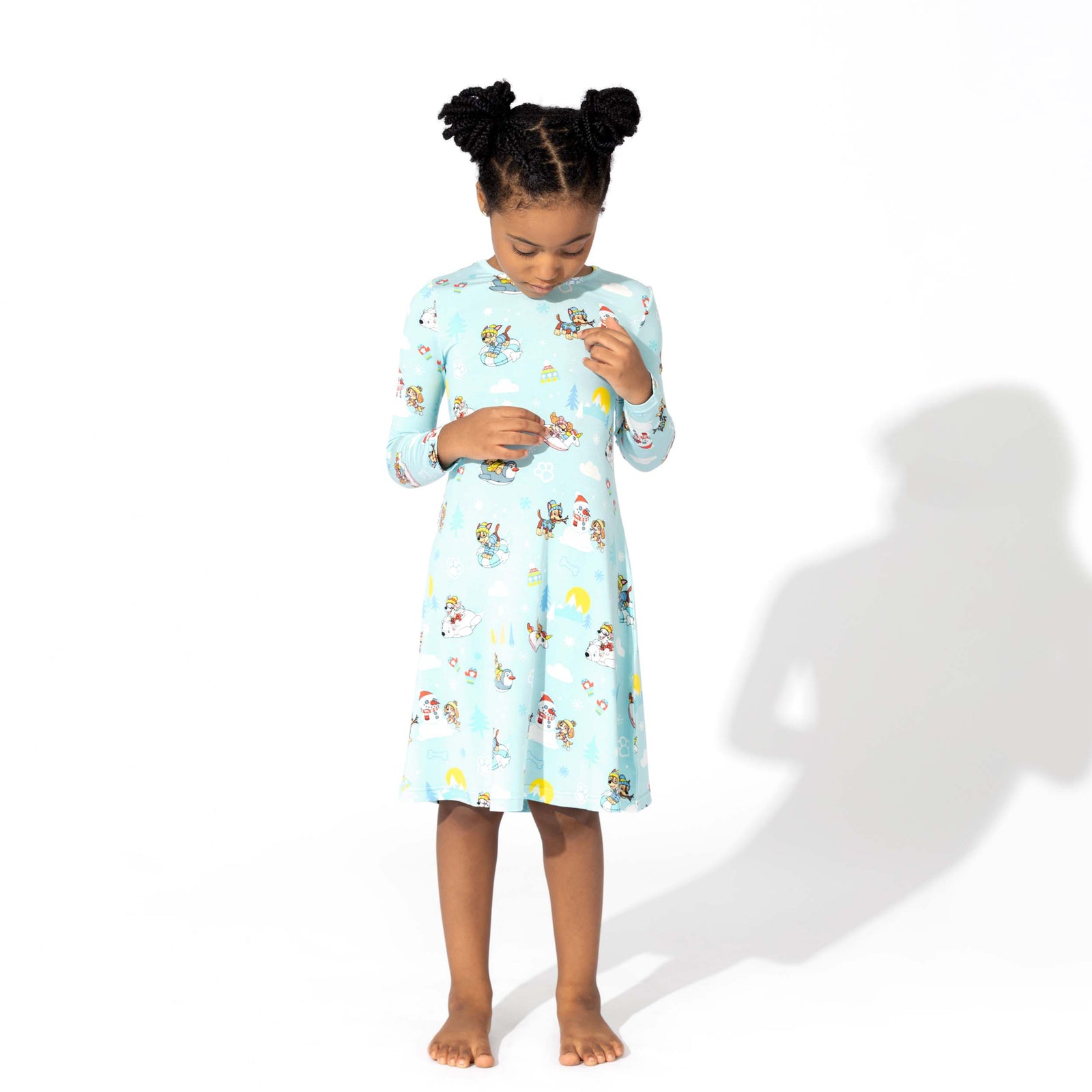 PAW Patrol: Winter Bamboo Girls' Long Sleeve Dress