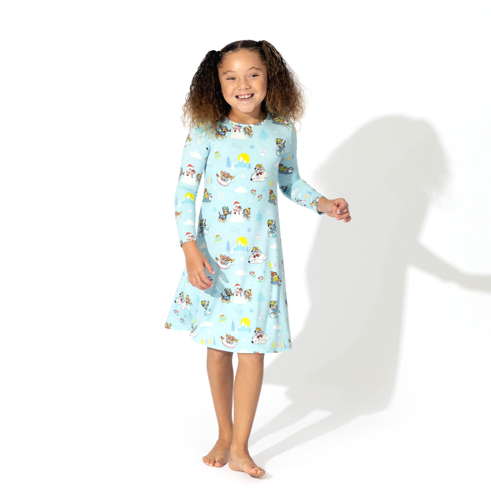 PAW Patrol: Winter Bamboo Girls' Long Sleeve Dress