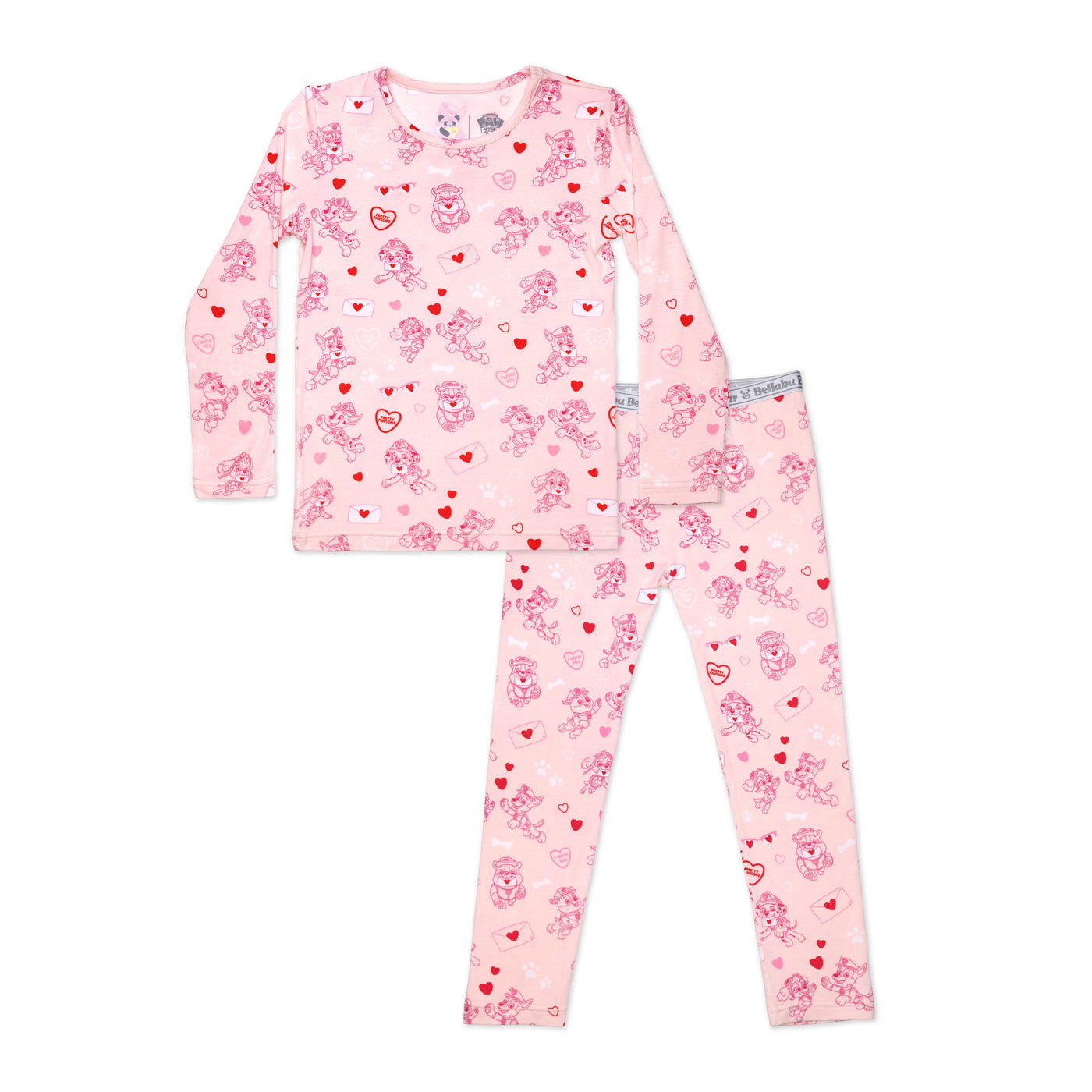 PAW Patrol: Valentine's Pink Bamboo Kids Pajamas