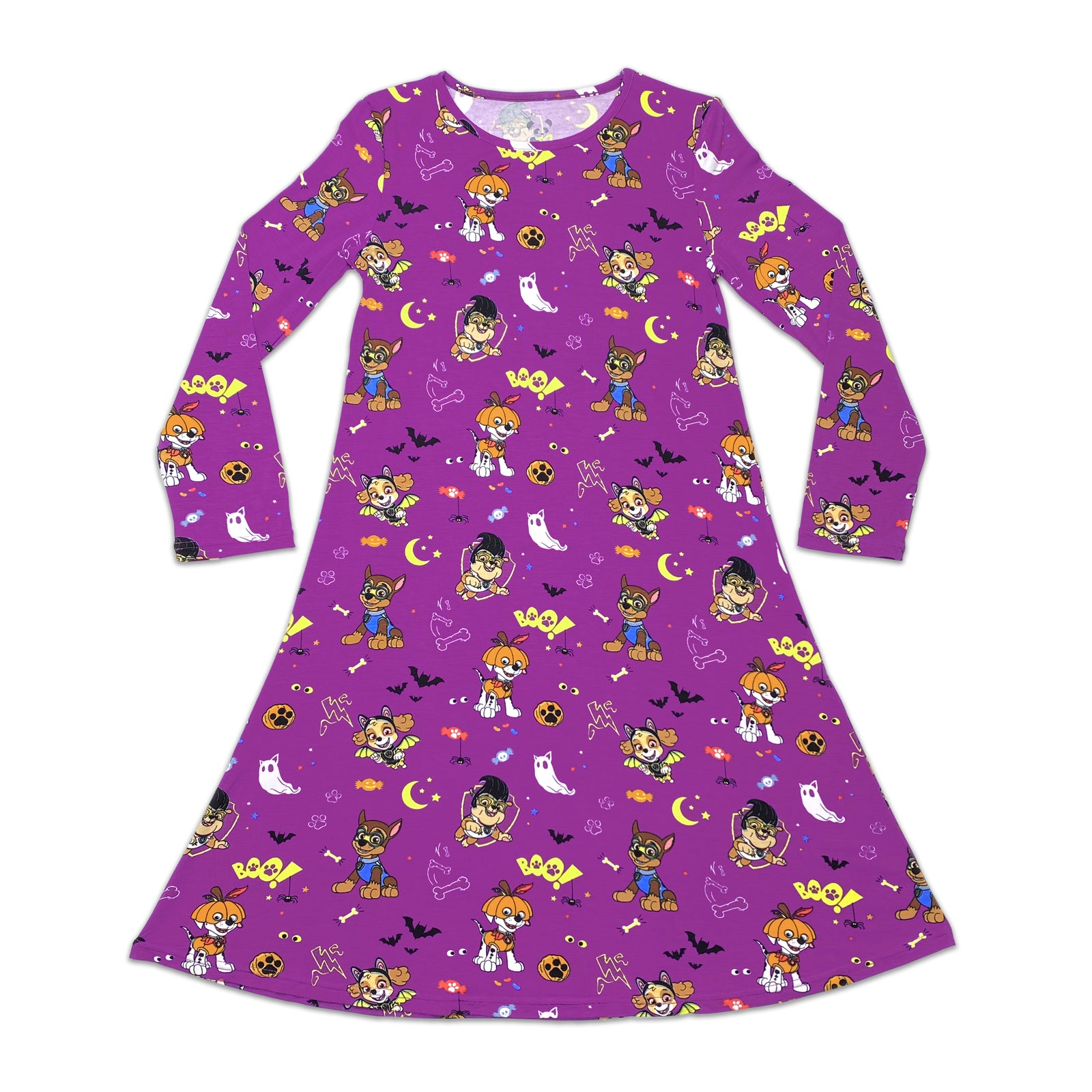 PAW Patrol: Halloween Bamboo Girls' Long Sleeve Dress