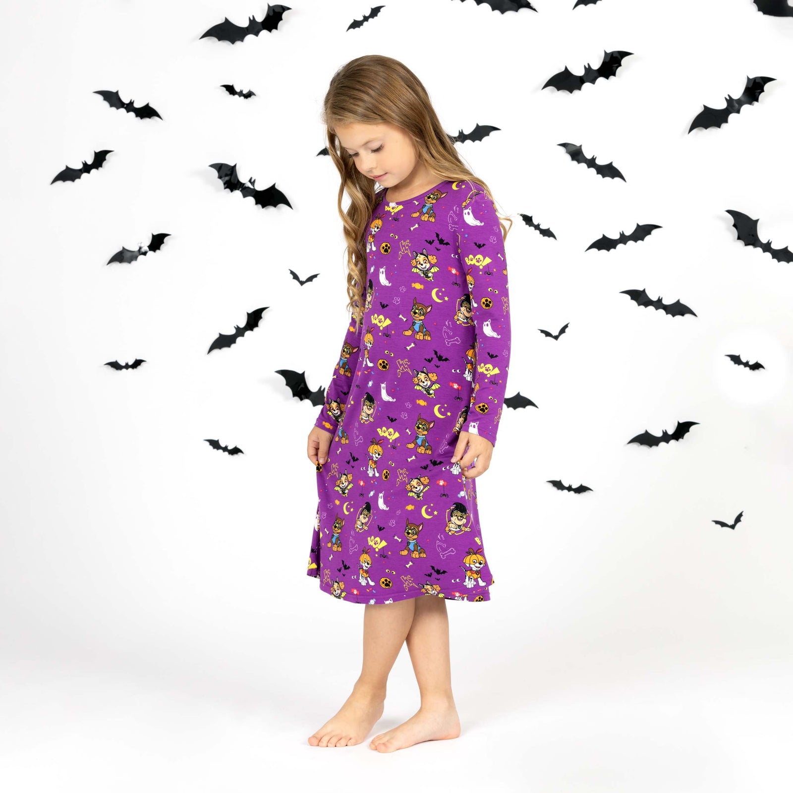 PAW Patrol: Halloween Bamboo Girls' Long Sleeve Dress