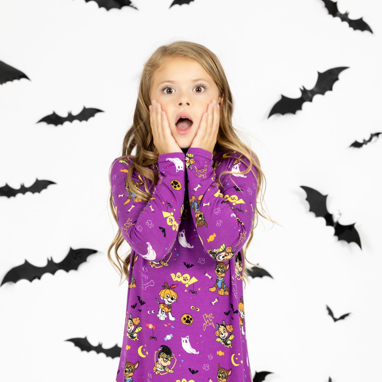 PAW Patrol: Halloween Bamboo Girls' Long Sleeve Dress