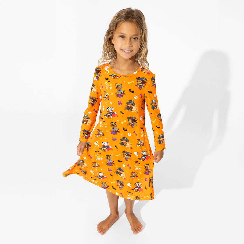 PAW Patrol: Halloween Pups Bamboo Girls' Long Sleeve Dress