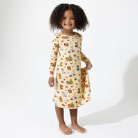 PAW Patrol: Jingle Paws Bamboo Girls' Long Sleeve Dress