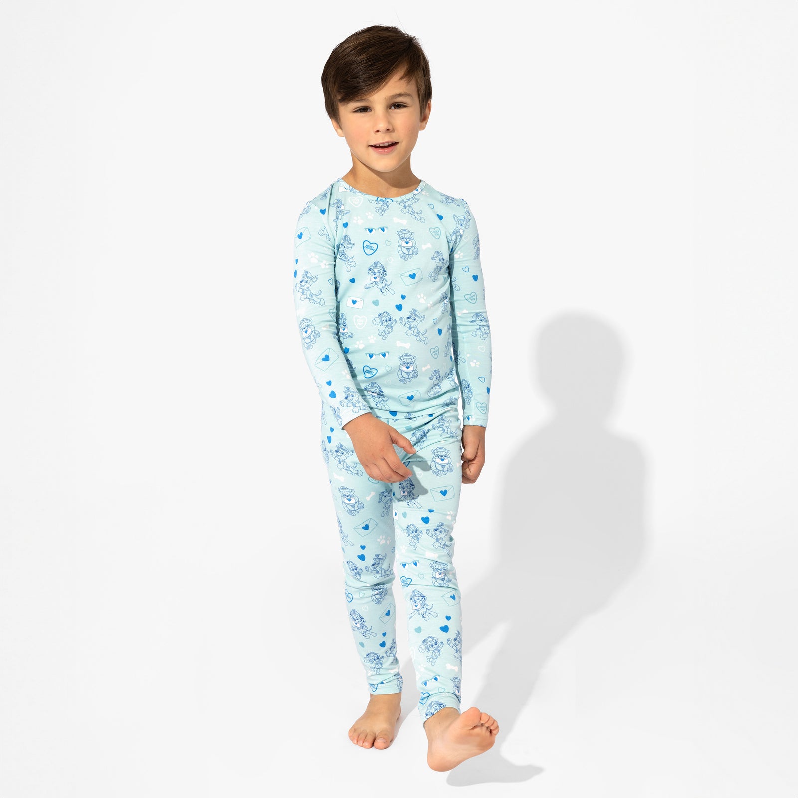 PAW Patrol: Valentine's Blue Bamboo Kids Pajamas