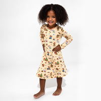 PAW Patrol: Jingle Paws Bamboo Girls' Long Sleeve Dress