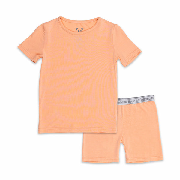 Peach Fuzz Bamboo Kids Pajama Short Set