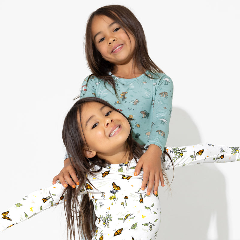 Monarch Butterfly Bamboo Kids Pajamas