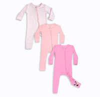 Soft & Sweet Pink Bundle - Bamboo Convertible Footies