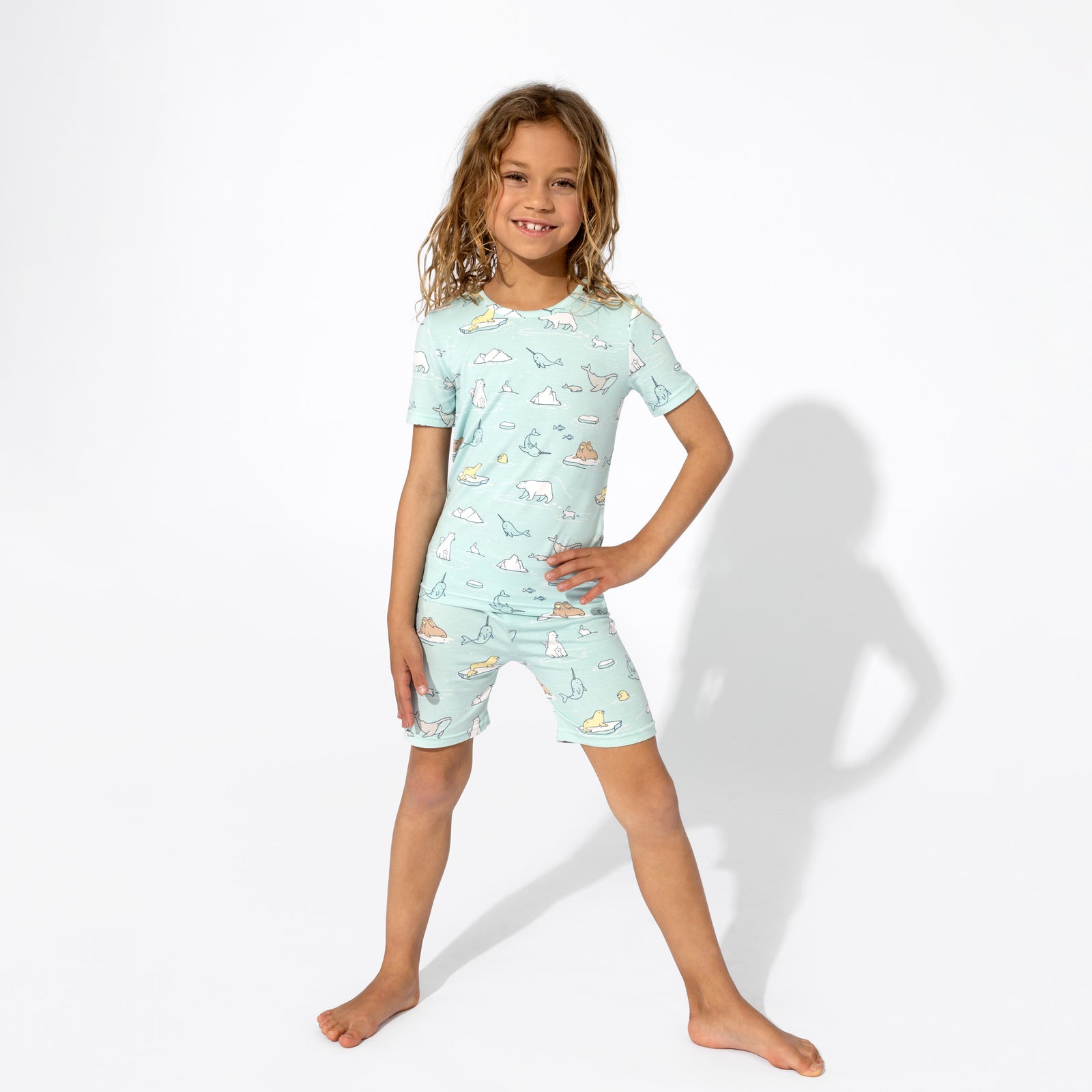 Arctic Bamboo Kids Pajama Short Set