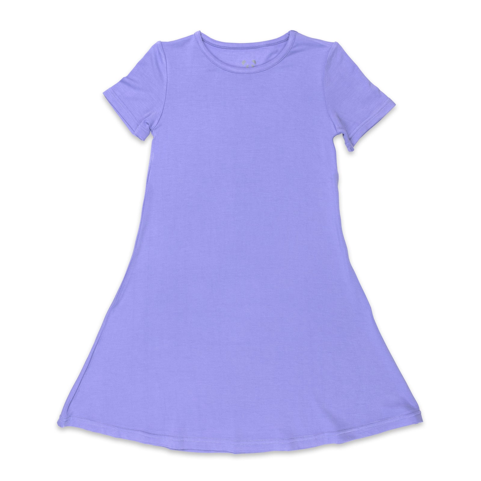 Poppin Purple Bamboo Girls' Short Sleeve Dress