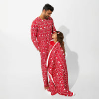 Polar Isle Red Bamboo Men's Pajama Set