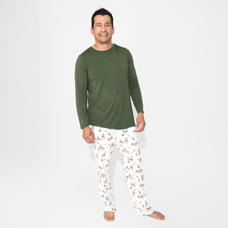 Santa's Workshop Bamboo Men's Pajama Set