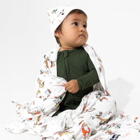 Santa's Workshop Bamboo Swaddle & Beanie Set