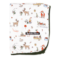 Santa's Workshop Bamboo Blanket