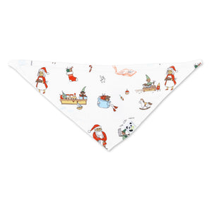 Santa's Workshop Bamboo Matching Pet Bandana