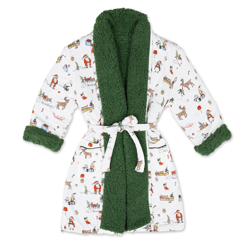 Santa's Workshop Adult Bamboo Sherpa Robe