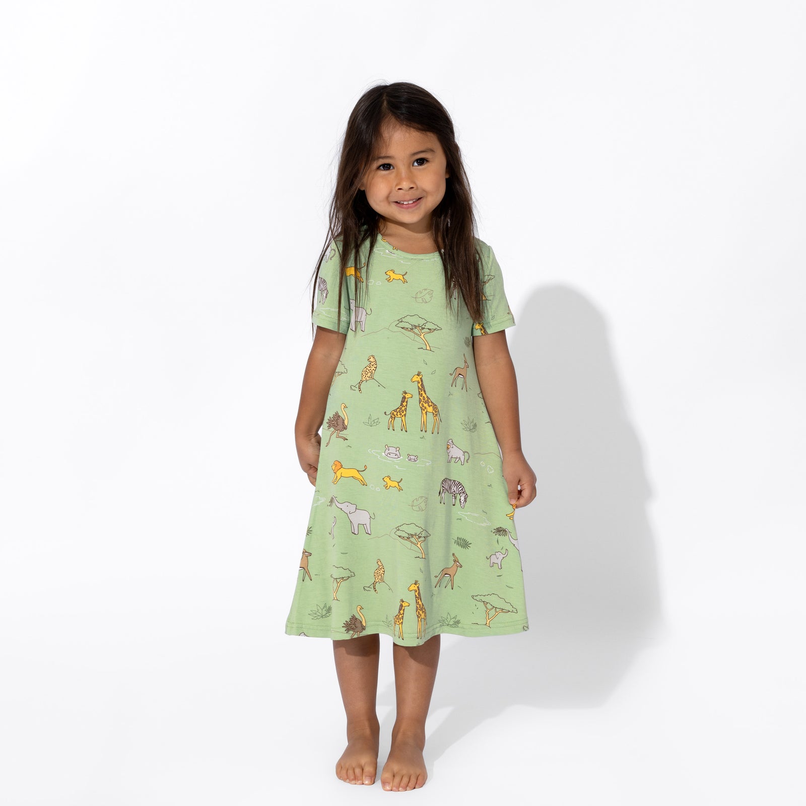 Savannah Bamboo Girls' Short Sleeve Dress