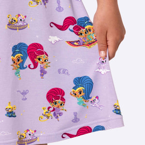 Shimmer and Shine Bamboo Girls' Short Sleeve Dress