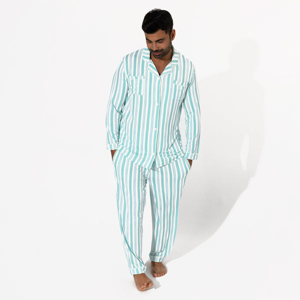 Slumber Stripes Bamboo Men's Pajama Set