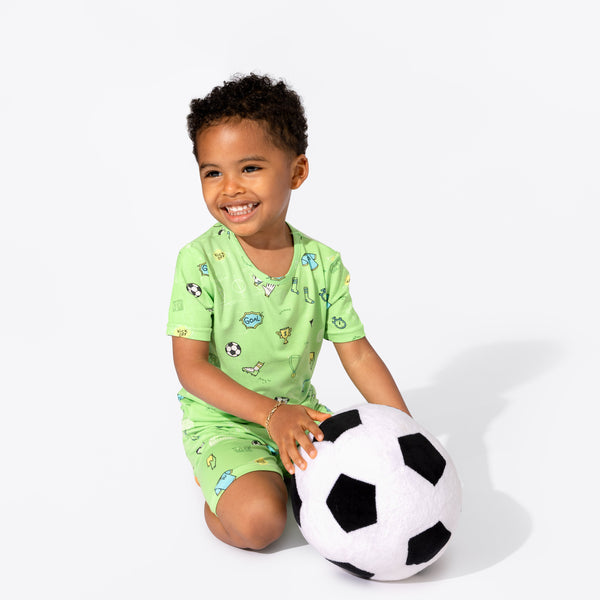 Soccer Bamboo Kids Pajama Short Set