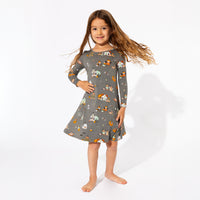 Trick or Treaters Bamboo Girls' Long Sleeve Dress